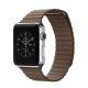 Apple Watch mágneses bőróraszíj /barna/ 44/45/46/49 mm