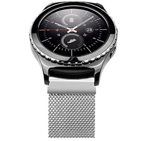 MYBANDZ Milánói fém óraszíj - ezüst/18mm