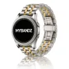 MYBANDZ Jubilee láncszemes fém óraszíj - ezüst-arany/ 22mm