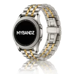   MYBANDZ Jubilee láncszemes fém óraszíj - ezüst-arany/ 22mm