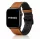 Apple Watch kívül bőr belül szilikon óraszíj /őzbarna/ 40/41 és 42mm