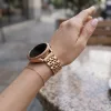 MYBANDZ Jubilee láncszemes fém óraszíj - rosegold/ 20mm