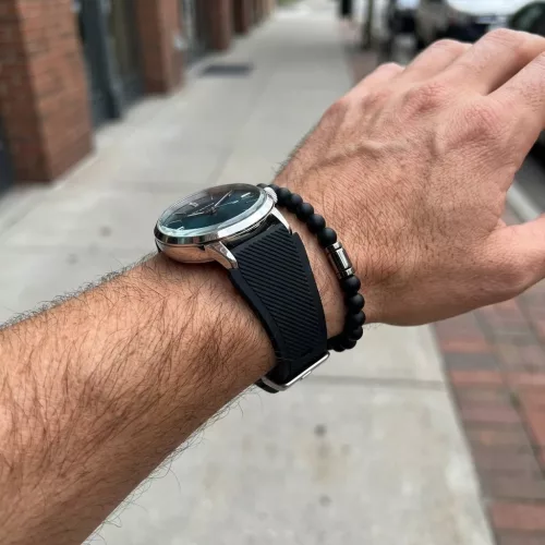 MYBANDZ Szilikon óraszíj /fekete/ / 22mm