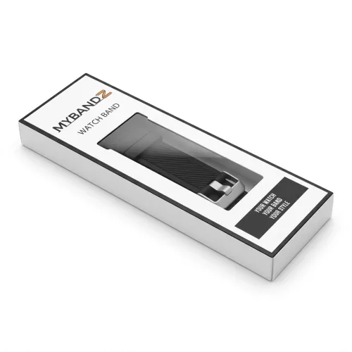 MYBANDZ Szilikon óraszíj /fekete/ / 22mm