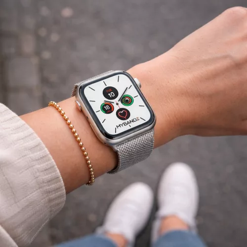 Apple Watch milánói fém óraszíj /ezüst/ 40/41 és 42mm