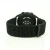 MYBANDZ Tépőzáras rugalmas szövet óraszíj / fekete / 22mm