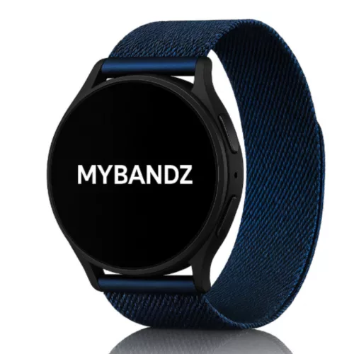 MYBANDZ Milánói fém óraszíj / sötétkék / 22mm