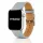 Apple Watch bőróraszíj /világos szürke/ 44/45/46/49 mm