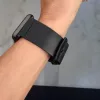 Apple Watch UrbanLeather bőróraszíj / fekete - fekete csattal / 44/45/46/49 mm