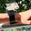 Apple Watch UrbanLeather bőróraszíj / fekete - fekete csattal / 44/45/46/49 mm