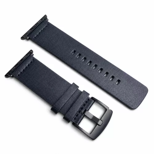 Apple Watch UrbanLeather bőróraszíj / fekete - fekete csattal / 44/45/46/49 mm