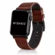 Apple Watch UrbanLeather bőróraszíj / sötétbarna - fekete csattal / 44/45/46/49 mm
