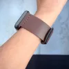 Apple Watch UrbanLeather bőróraszíj / sötétbarna - fekete csattal / 44/45/46/49 mm