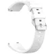 MYBANDZ Dimension szilikon óraszíj ezüst csattal /fehér/ 18mm