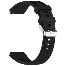   MYBANDZ Dimension szilikon óraszíj ezüst csattal /fekete/ 18mm
