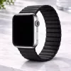 Apple Watch mágneses bőróraszíj /fekete/ 44/45/46/49 mm