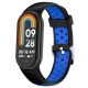Mybandz-Mi Band 8-Lélegző szilikon óraszíj/fekete-kék