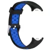 Mybandz-Mi Band 8-Lélegző szilikon óraszíj/fekete-kék