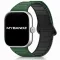 Mybandz Loop mágneses szilikon óraszíj-zöld-fekete (Xiaomi Smart Band 8/9/10 Pro/Xiaomi Redmi Watch 4-5-6)
