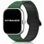 Mybandz Loop mágneses szilikon óraszíj-zöld-fekete (Xiaomi Smart Band 8/9/10 Pro/Xiaomi Redmi Watch 4-5-6)