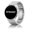 MYBANDZ Nagy láncszemes fém óraszíj / ezüst / 22mm