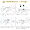 MYBANDZ Nagy láncszemes rés nélküli fém óraszíj / grafit / 22mm