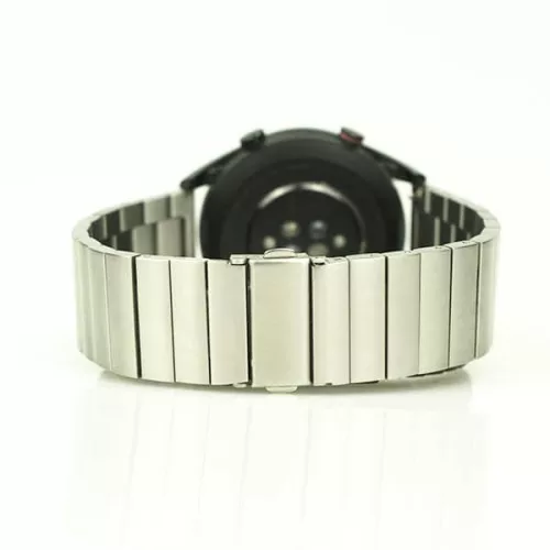 MYBANDZ Nagy láncszemes fém óraszíj / ezüst / 22mm