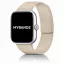 Mybandz Litchi mágneses szilikon óraszíj-bézs (Xiaomi Smart Band 8/9/10 Pro/Xiaomi Redmi Watch 4-5-6)