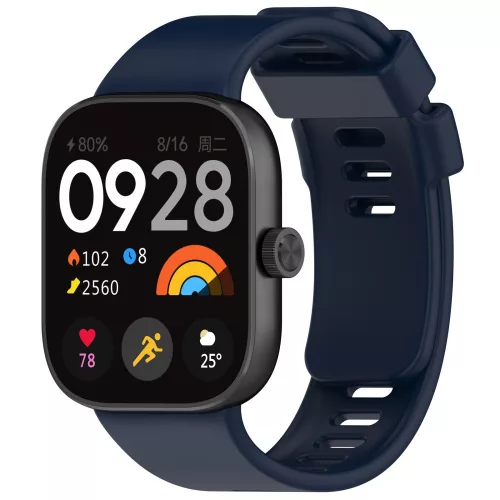 Mybandz szilikon óraszíj-mélykék(Xiaomi Smart Band 8 Pro/Xiaomi Redmi Watch 4-5)