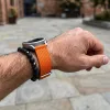MYBANDZ Szövet óraszíj /narancs/ 18mm