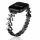 Apple Watch Crystal Bloom láncszemes fém óraszíj /fekete/ 40/41/42mm