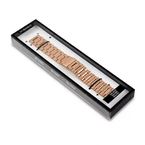 MYBANDZ Klasszikus fém óraszíj rés nélkül - rosegold/ 20mm