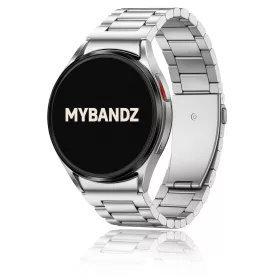   MYBANDZ Klasszikus fém óraszíj rés nélkül - ezüst Samsung Galaxy Watch 4-5-6-7