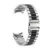 MYBANDZ Klasszikus fém óraszíj rés nélkül - ezüst-fekete Samsung Galaxy Watch 4-5-6-7