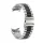 MYBANDZ Klasszikus fém óraszíj rés nélkül - ezüst-fekete Samsung Galaxy Watch 4-5-6-7