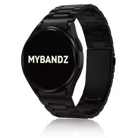   MYBANDZ Klasszikus fém óraszíj rés nélkül - fekete Samsung Galaxy Watch 4-5-6-7
