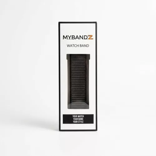 MYBANDZ Tépőzáras rugalmas szövet óraszíj / szürke / 20mm