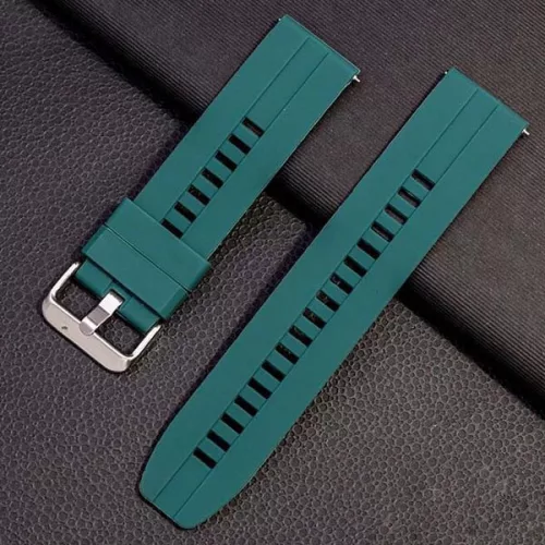 MYBANDZ Sportos szilikon óraszíj - zöldeskék/ 22mm