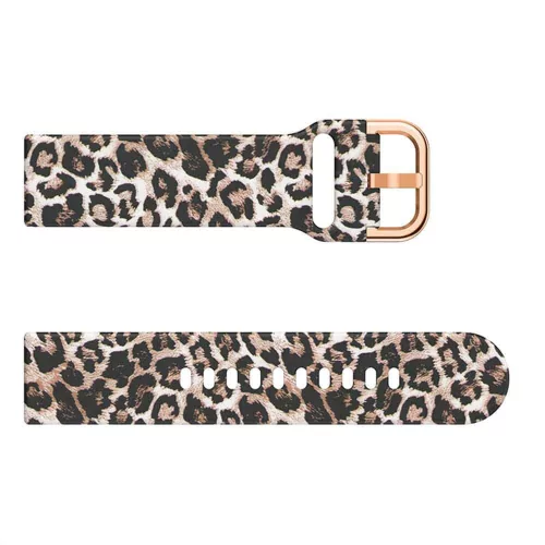 MYBANDZ Szilikon óraszíj rosegold csattal /párducmintás/ / 20mm