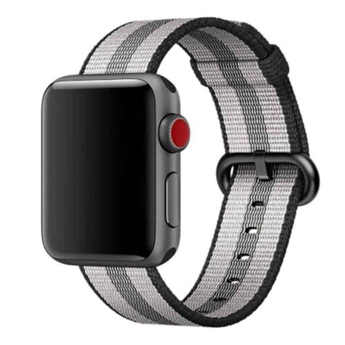 Apple Watch szövet óraszíj /szürke csíkos/ 44/45/46/49 mm