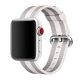 Apple Watch szövet óraszíj /fehér csíkos/ 44/45/46/49 mm
