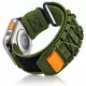 Apple Watch Military tépőzáras szövet óraszíj /khaki/ 44/45/46/49 mm