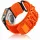 Apple Watch Military tépőzáras szövet óraszíj /narancs/ 44/45/46/49 mm
