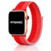 Apple Watch rugalmas szövet óraszíj /piros-fehér/ 40/41 és 42mm