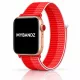 Apple Watch rugalmas szövet óraszíj /piros-fehér/ 40/41 és 42mm