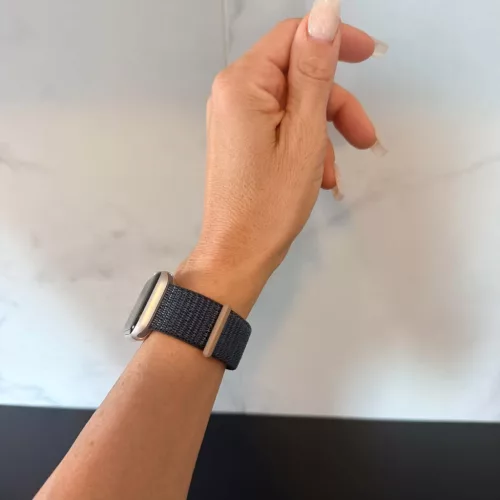 Apple Watch rugalmas szövet óraszíj /kékesfekete/ 40/41 és 42mm