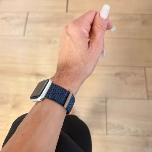 Apple Watch rugalmas szövet óraszíj /kékesfekete/ 40/41 és 42mm