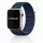 Apple Watch rugalmas szövet óraszíj /kékesfekete/ 44/45/46/49 mm
