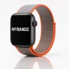 Apple Watch rugalmas szövet óraszíj /szürke-narancs/ 40/41 és 42mm
