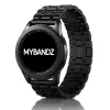 MYBANDZ Jubilee láncszemes fém óraszíj / fekete / 22mm